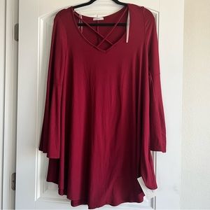 Small Jodifl Dress Burgundy NWT